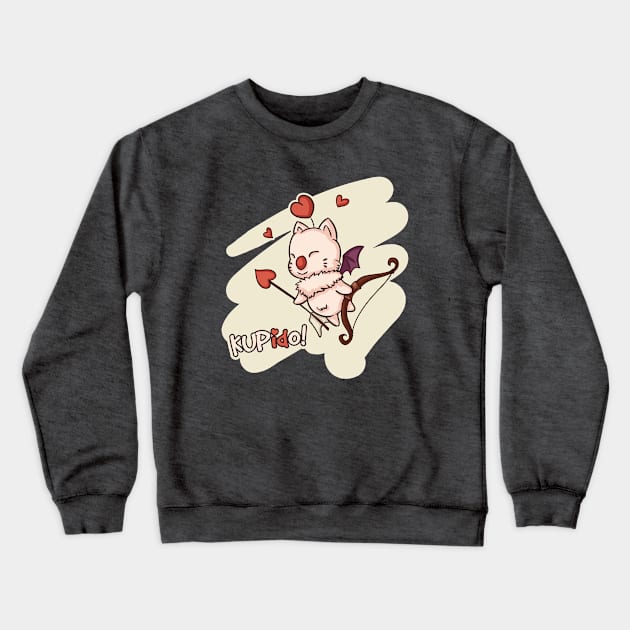 Kup(id)o! Valentine Moogle Crewneck Sweatshirt by yuniku